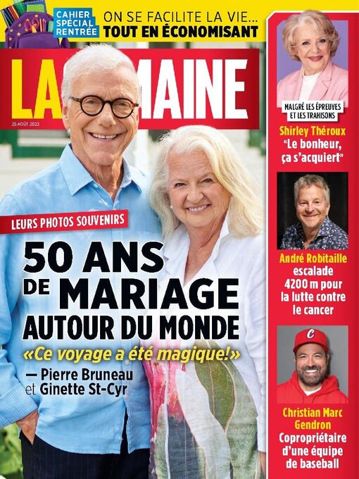 Title details for La Semaine by TVA Publications Inc. - Available